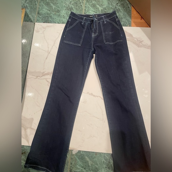 Boohoo navy jeans - Picture 1 of 4